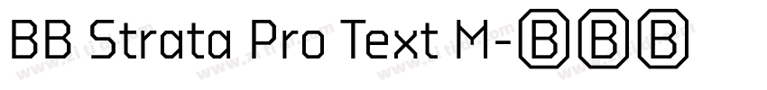 BB Strata Pro Text M字体转换 BB Strata Pro Text M字体转换